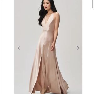 Jenny Yoo corrine satin dress 0 petal